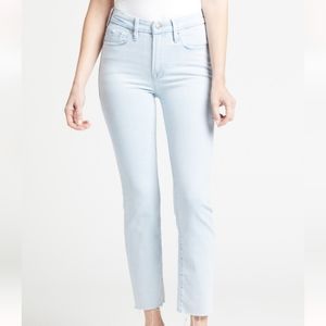 Good American Good Legs Cigarette Raw Hem Jean